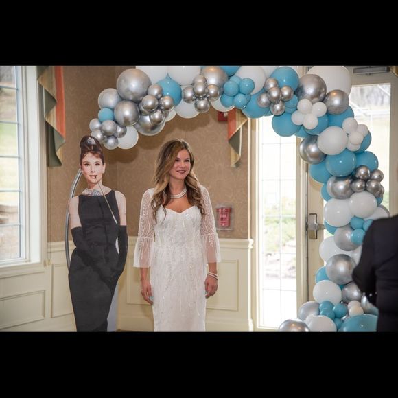 Ivory Adrianna Papell Dress with beading - Picture 4 of 5